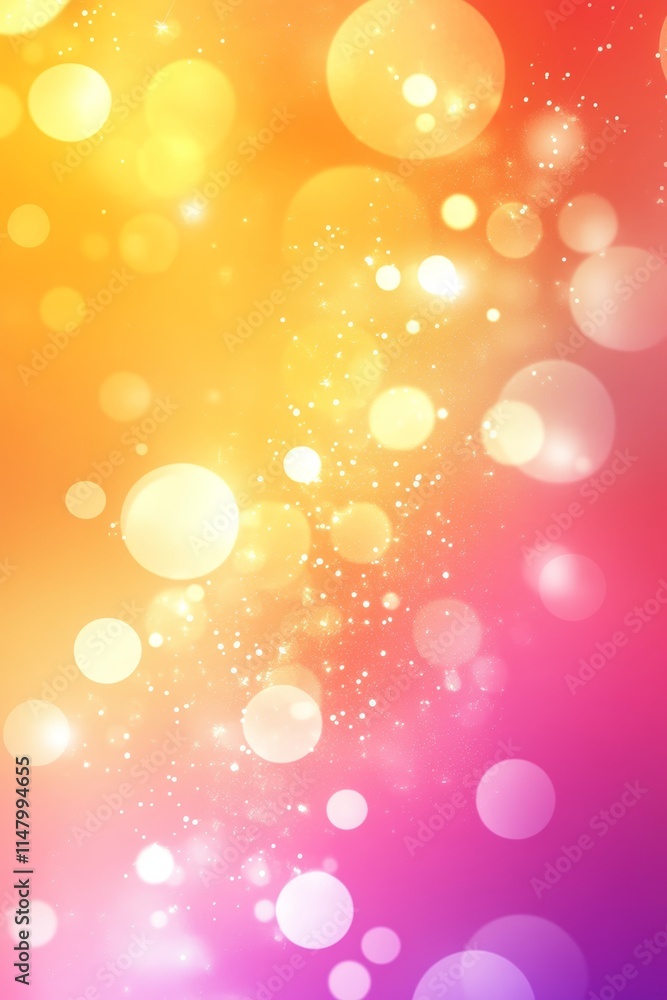 Poster a dynamic and colorful abstract background featuring bokeh lights and sparkling effects, perfect for