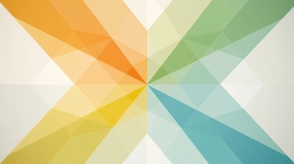 Abstract Geometric Pastel Color Polygonal Design