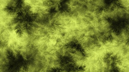 Fototapeta premium Abstract Green Fractal Texture Lush, Organic Design