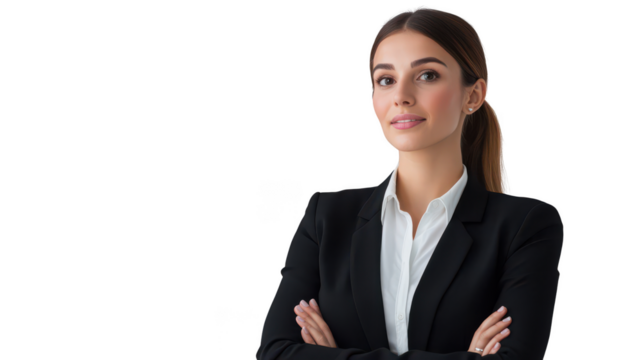 Confident Businesswoman in Professional Attire  