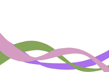 abstract colorful wave border