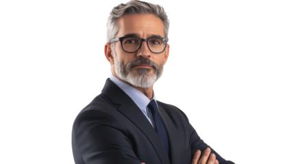 Professional Man in Business Attire with Glasses