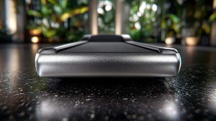 A close up of a cell phone on a table