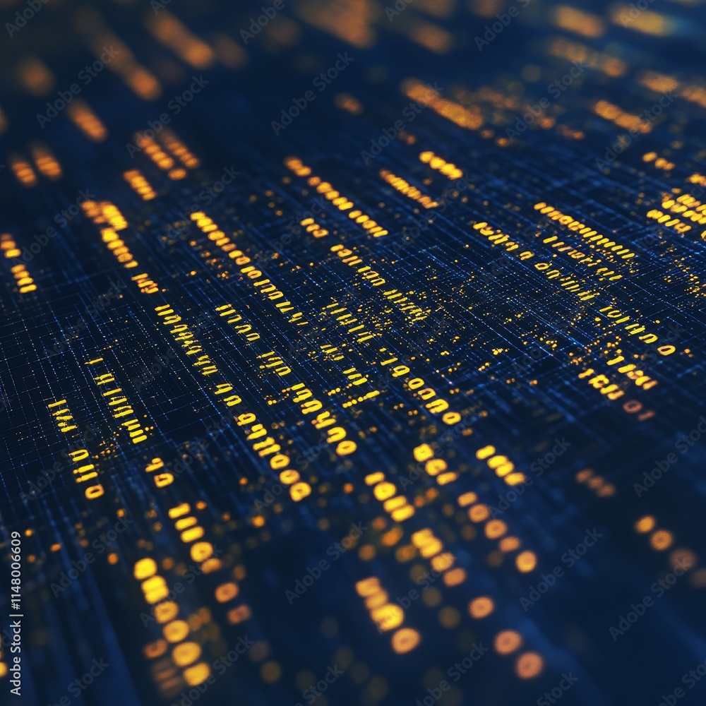  dynamic visualization of data streams showcasing intricate patterns and glowing elements in a futuri