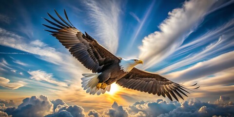 eagle in flight