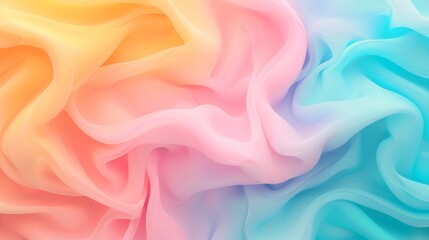 Fototapeta premium Colorful flowing fabric texture