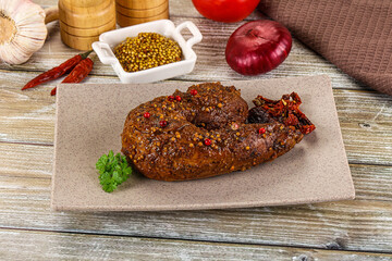 Baked pork tenderloin with mustard