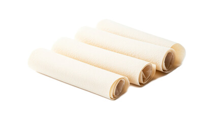Fototapeta premium Rolls of Textured Natural Paper for Creative Art and Design Projects