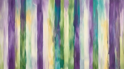 Abstract Vertical Stripes in Purple, Green, and Teal Hues