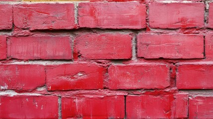 Red Brick Wall Texture Detailed Surface