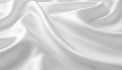 Soft white fabric texture in neutral tones representing purity for Easter celebrations with copy space