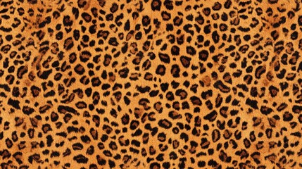 Seamless pattern with leopard print. Animal skin texture.