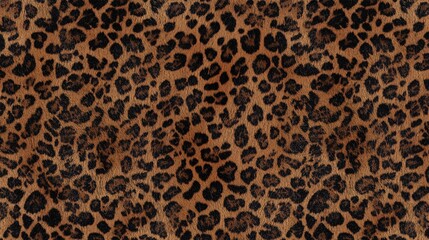 Seamless pattern with leopard print. Animal skin texture.
