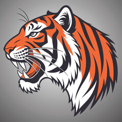 Adobe Illustrator Artwork tiger head vector