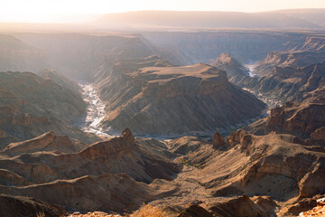 The Fish River Canyon in southern Namibia within the Ai-Ais Richtersveld Transfrontier Park