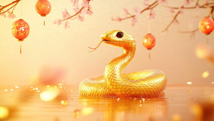 Obraz premium snake of chinese new year