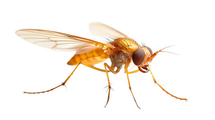 Crane Fly Isolated on White Background. Generative AI