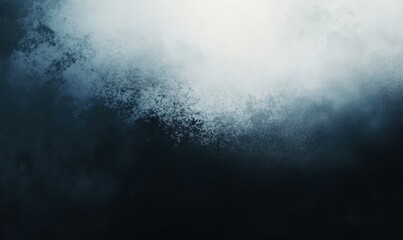 Dark grainy banner background white black gradient abstract poster header cover backdrop design, glowing noise texture effect