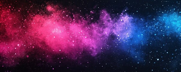 Fototapeta premium Dark grainy gradient background blue magenta pink purple black colors banner poster cover abstract design