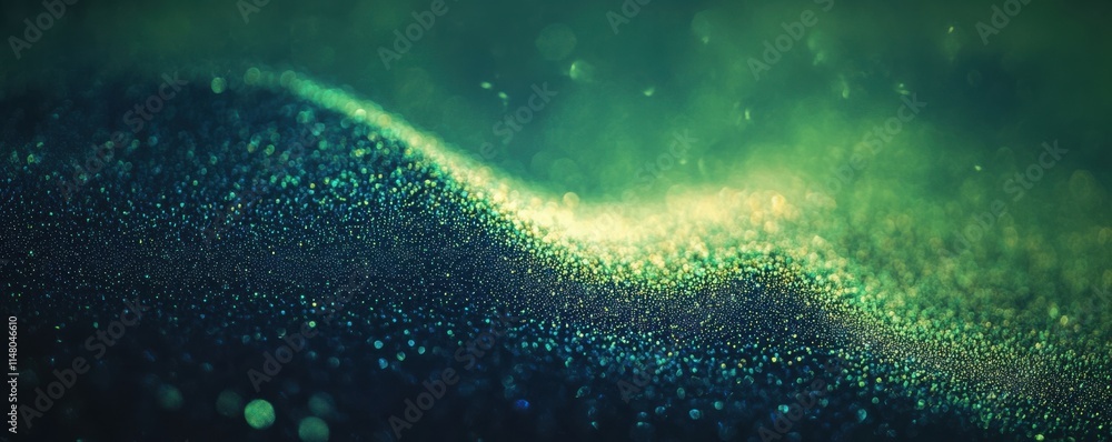 Poster dark green blue glowing grainy gradient background noise texture backdrop webpage header banner desi