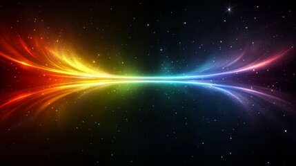 Celestial Rainbow Stream Galactic Light Show