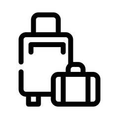 Luggage line icon
