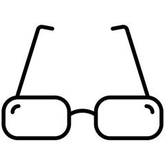 Glasses line icon style