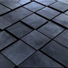 Dark Steel Grid  Abstract Rhombus Pattern  Industrial Design  Metallic Texture