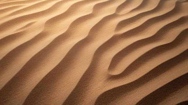 Sandy desert landscape with gentle wave patterns and texture