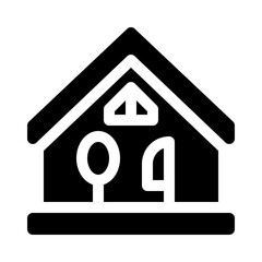 Restaurant glyph icon