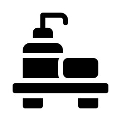 Toiletries glyph icon