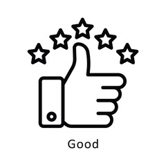 Good Vector Outline Icon. Eps 10 File 
