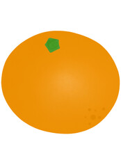 orange on a white background