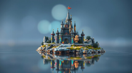 Obraz premium Magical Floating Castile