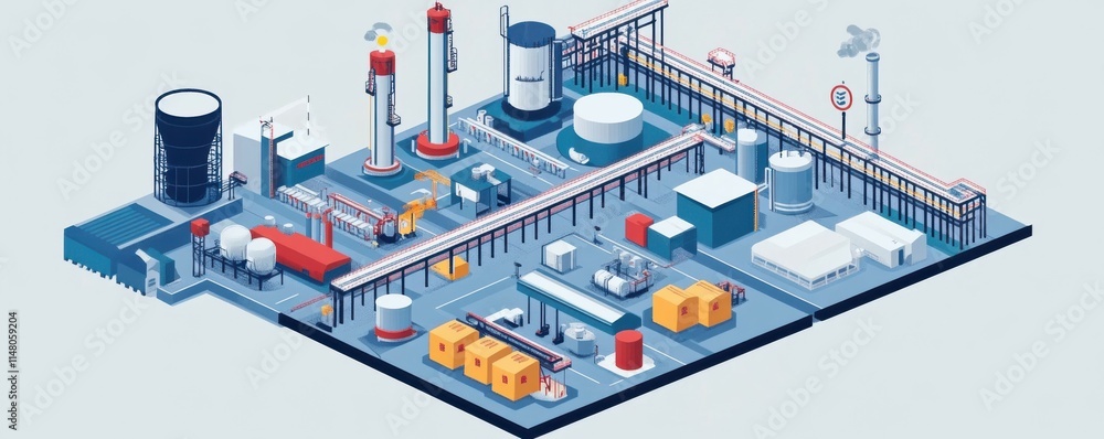 Aufkleber industrial and smart technology integration. business and automation solutions.