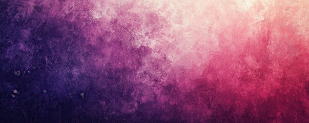 Obraz premium Dark violet to pink gradient background with light grain texture and soft edges