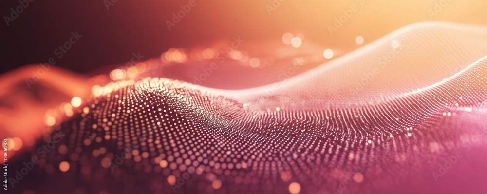 Poster data technology background. abstract background with dots and lines connected.
