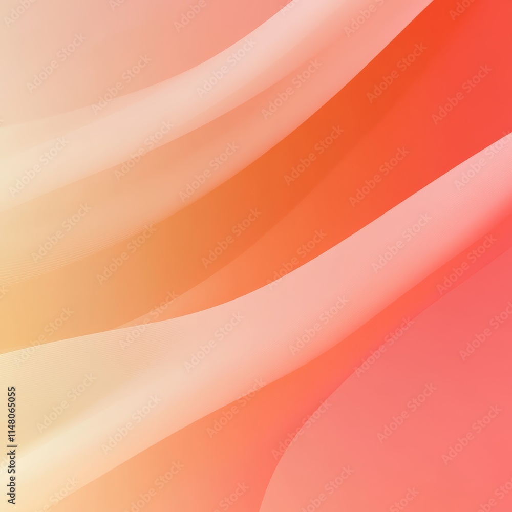 Poster a pink background with a red line. the background is the color orange and the line is the color red