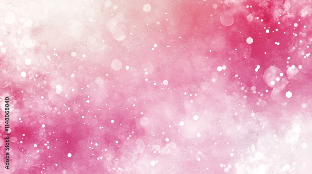 Poster Soft Pink Abstract Background with Bokeh Effects and Gentle Blurred Texture