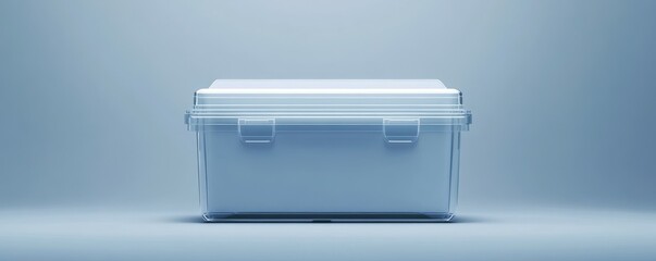 Plastic Box Container Mockup