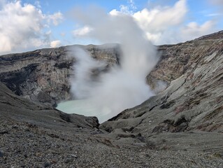 mount aso crater 