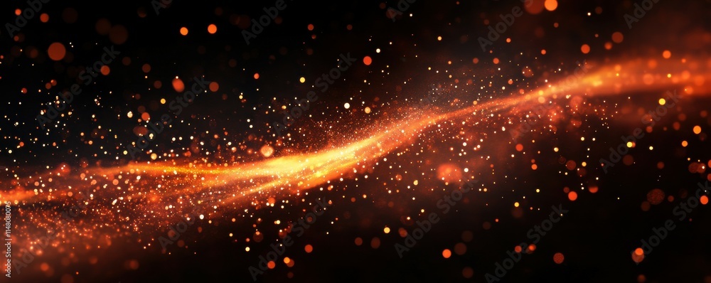 Poster abstract firework background with free space for text