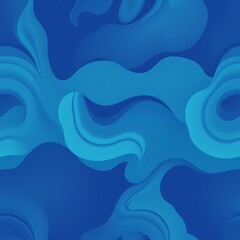 Abstract Blue Swirls:  A mesmerizing, seamless pattern of swirling, 3D-like blue shades, invoking a sense of fluidity, movement, and depth. This abstract design captures the eye with its dynamic.
