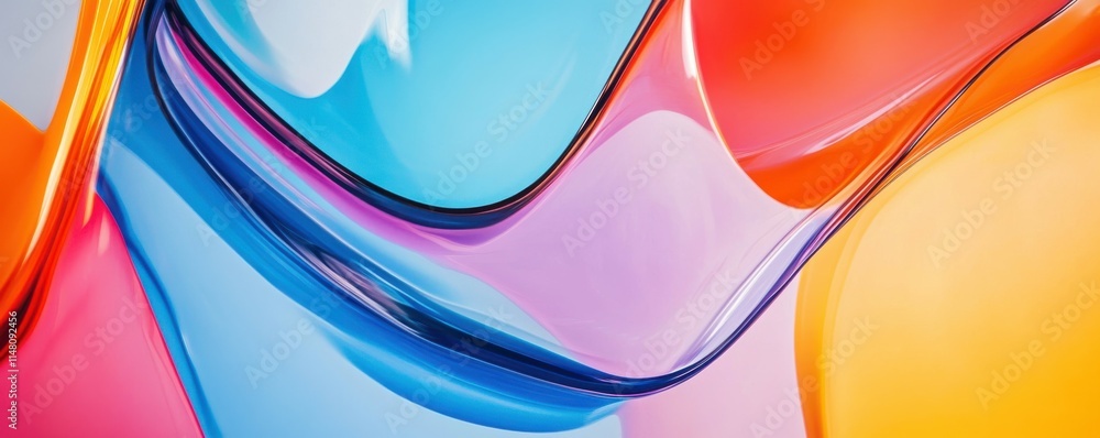 Poster abstract holographic background with vibrant colors creating a modern and stylish design