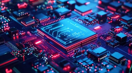 Fototapeta premium Abstract technology background with global network connection and internet of things concept