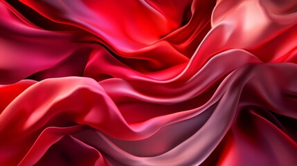 Obraz premium Red Silk Drape Abstract Background Texture