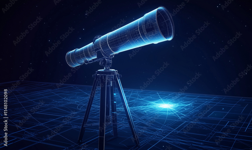 Poster exploring the universe stem education through advanced telescope technology in a virtual environment