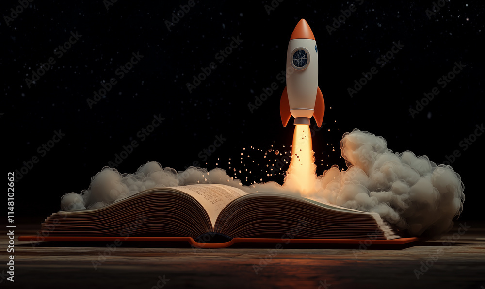 Aufkleber exploring stem education through a rocket launch science and technology concepts creative learning e