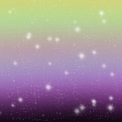Yellow to Purple Gradient Starfield with Shimmering Stars.