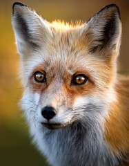 Obraz premium Generated image a fox approaches closer, the camera shifts to an intimate close-up shot of its face